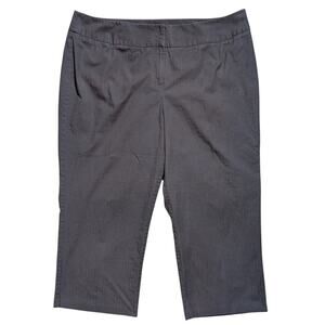 i.e. Woman Ladies Sz 20 Cropped 100% Cotton Dress Pants Brown